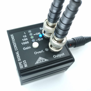 M33 powered with sensor connected