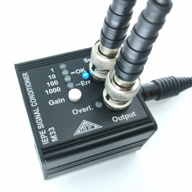 M33 powered with sensor connected