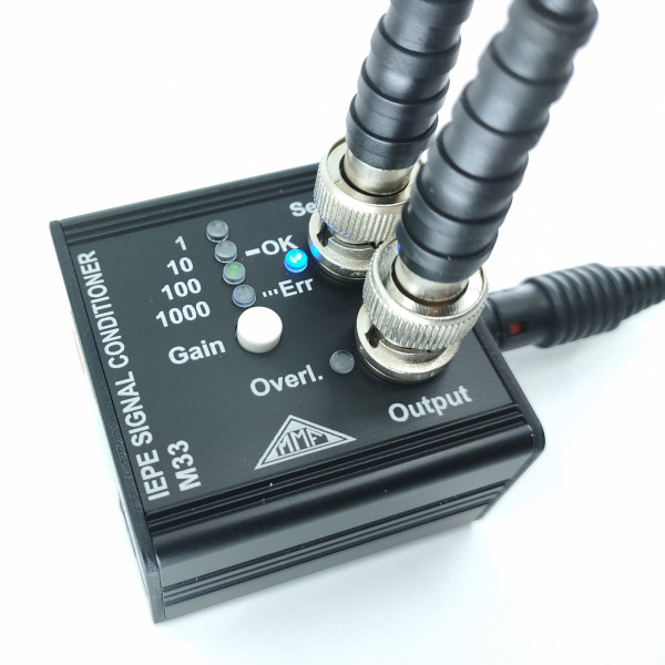 M33 powered with sensor connected