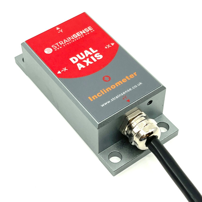 Standard Accuracy Inclinometer 0.1° Dual Axis ±90° 4-20mA output Cable 5M