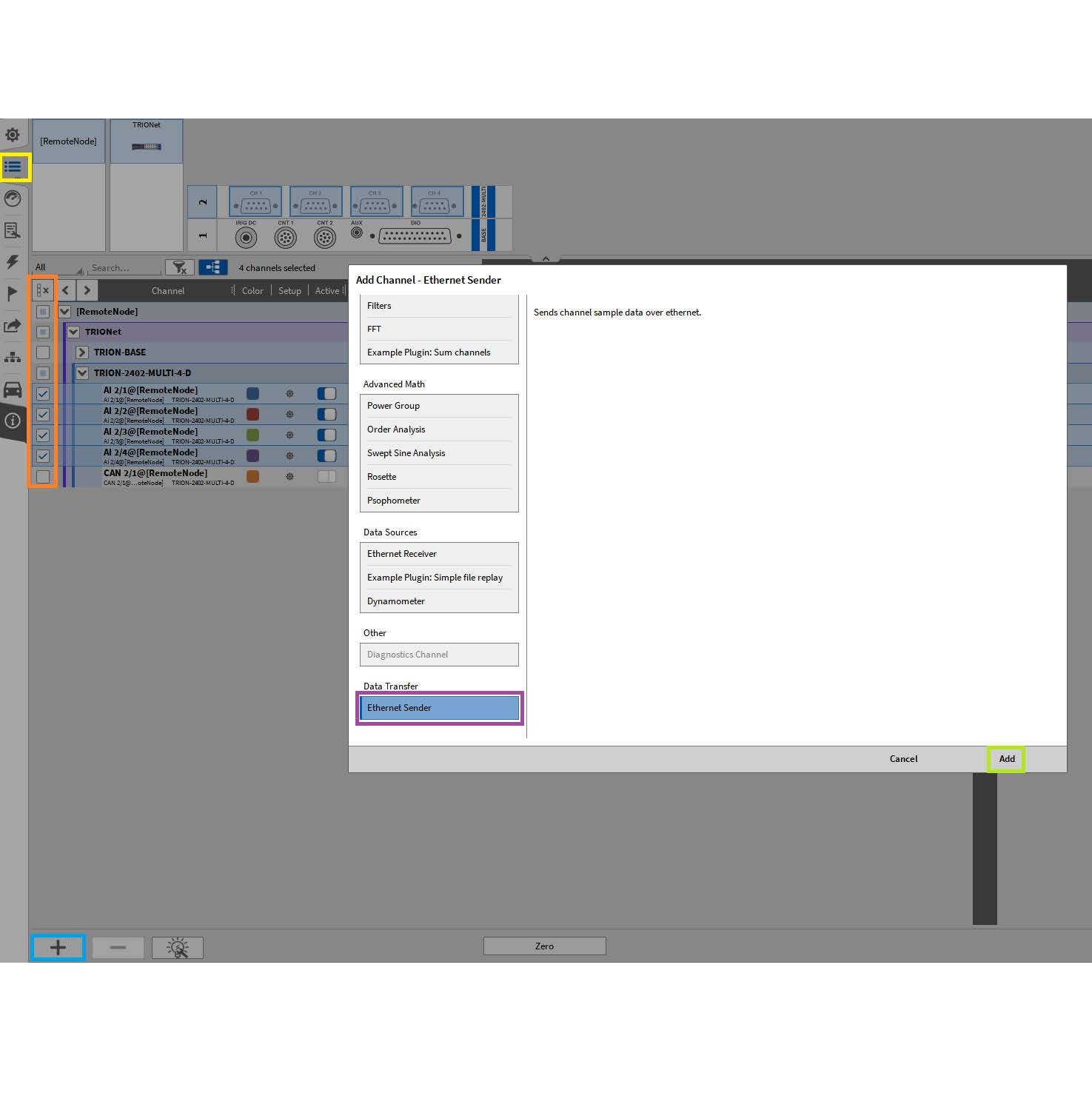 Ethernet Sender Plugin