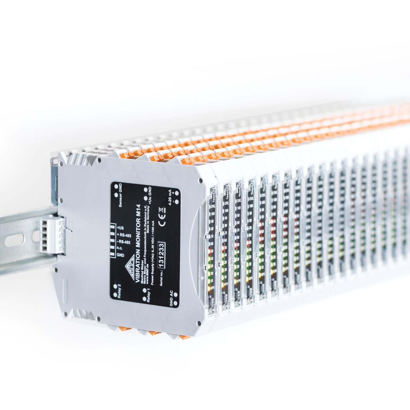 PROGRAMMABLE VIBRATION MONITOR DIN-RAIL DIGITAL